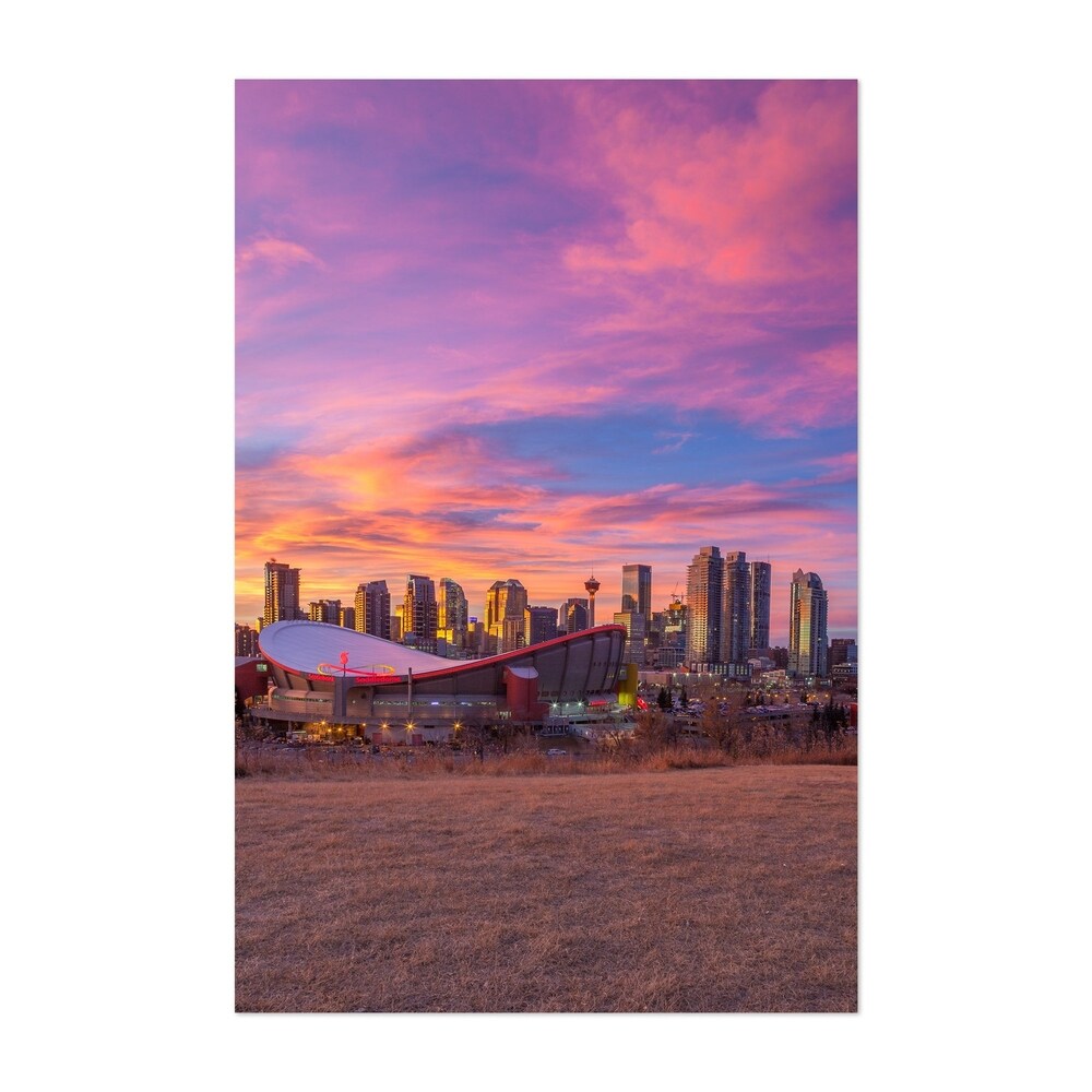 Noir Gallery Calgary Alberta City Skyline Unframed Art Print/Poster