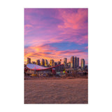 Noir Gallery Calgary Alberta City Skyline Unframed Art Print/Poster
