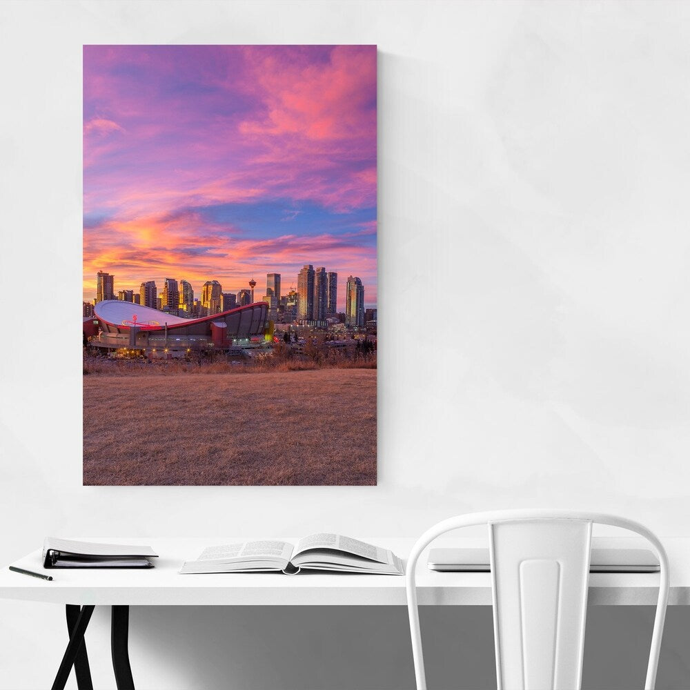 Noir Gallery Calgary Alberta City Skyline Unframed Art Print/Poster