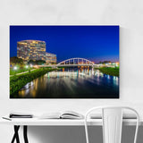 Noir Gallery Columbus, Ohio Bridge Photo Canvas Wall Art Print