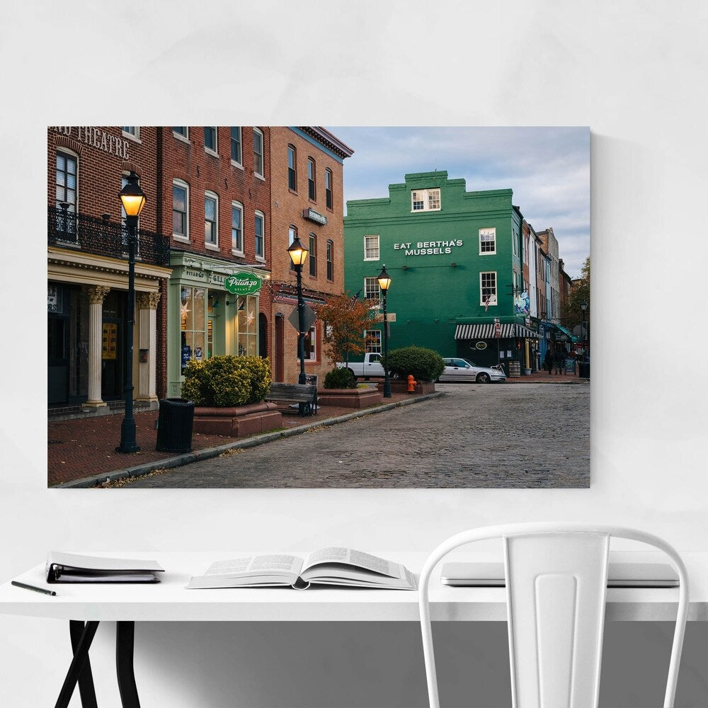 Noir Gallery Fells Point Baltimore Urban Canvas Wall Art Print