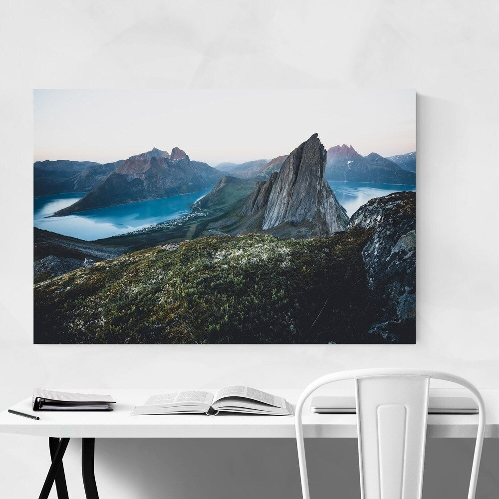 Noir Gallery Fjordgard Senja Norway Landscape Canvas Wall Art Print