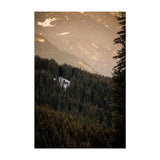 Noir Gallery French Alps Mountains Winter Unframed Art Print/Poster