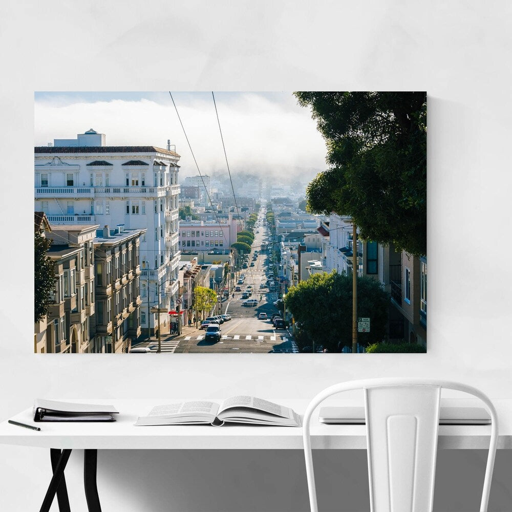 Noir Gallery Hilly Street San Francisco CA Canvas Wall Art Print