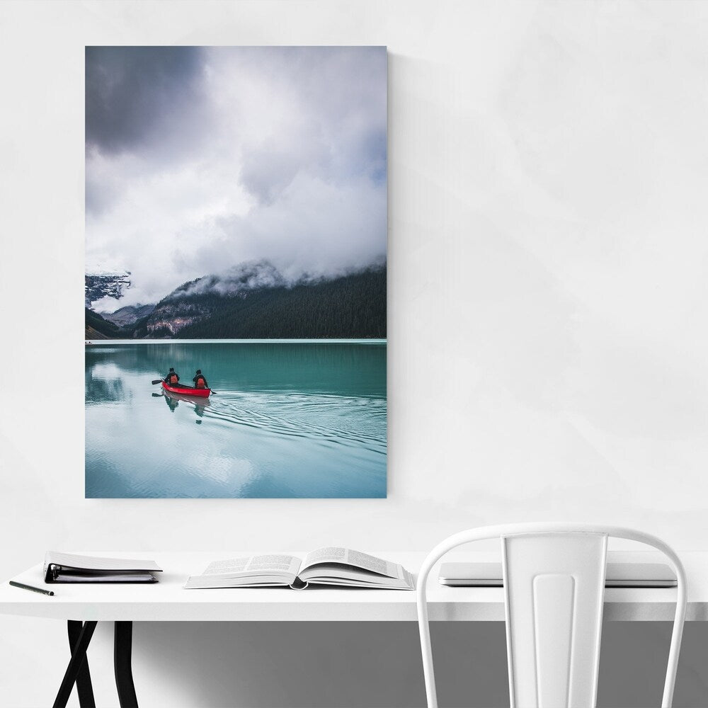 Noir Gallery Lake Louise Banff Park Alberta Canvas Wall Art Print