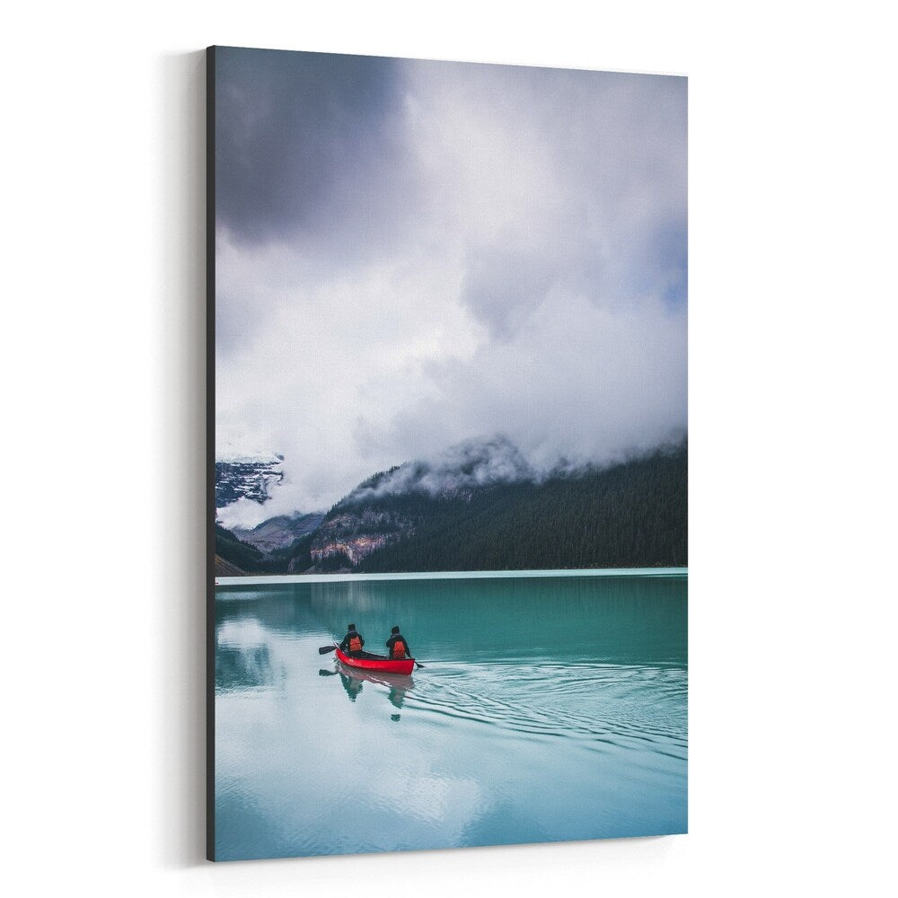 Noir Gallery Lake Louise Banff Park Alberta Canvas Wall Art Print
