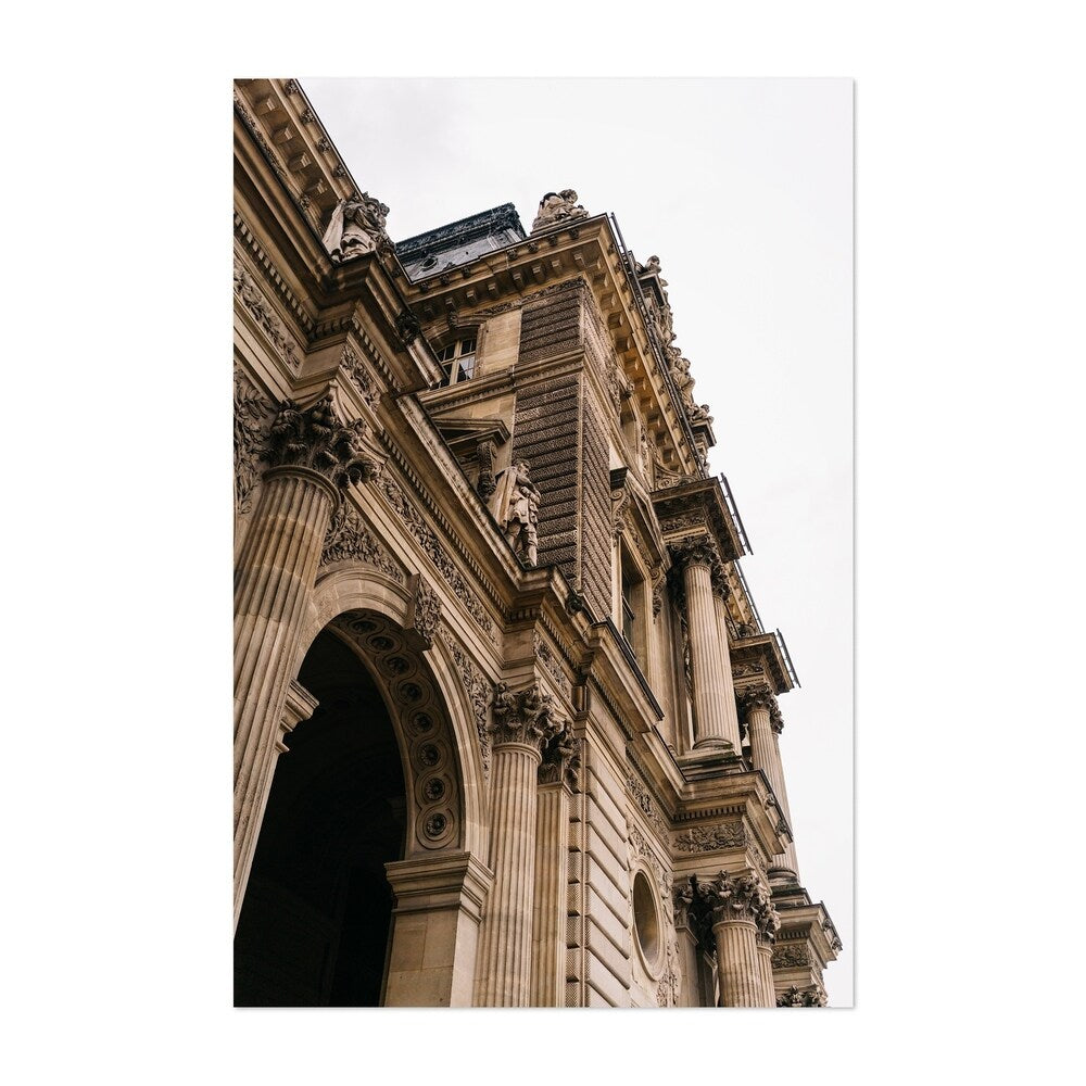 Noir Gallery Louvre Paris France Architecture Unframed Art Print/Poster