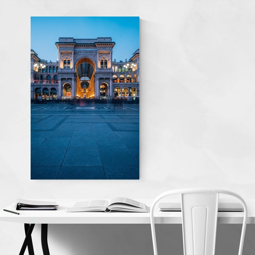 Noir Gallery Milan Italy Urban Architecture Canvas Wall Art Print