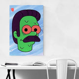 Noir Gallery Ned Flanders Simpsons TV Show Unframed Art Print/Poster