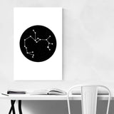 Noir Gallery Night Sky Sagittarius Astrology Canvas Wall Art Print