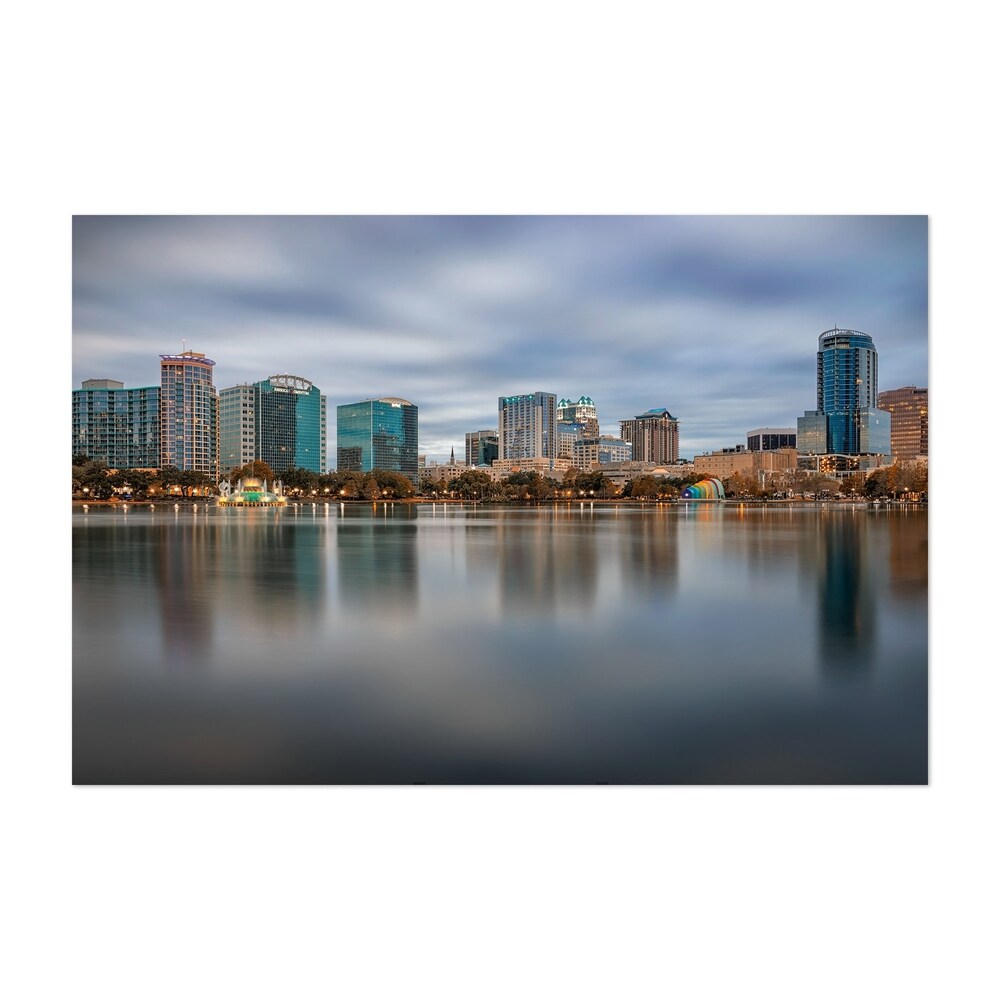 Noir Gallery Orlando Florida City Skyline Unframed Art Print/Poster
