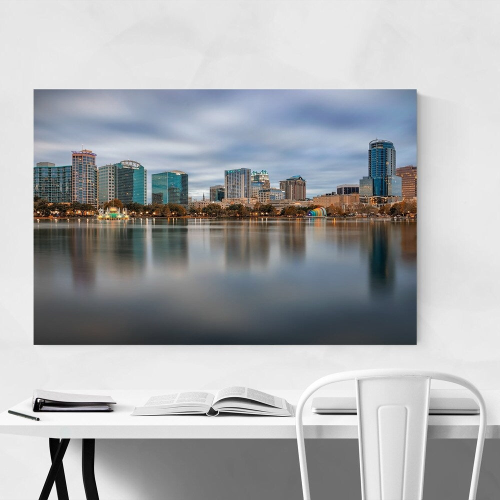 Noir Gallery Orlando Florida City Skyline Unframed Art Print/Poster