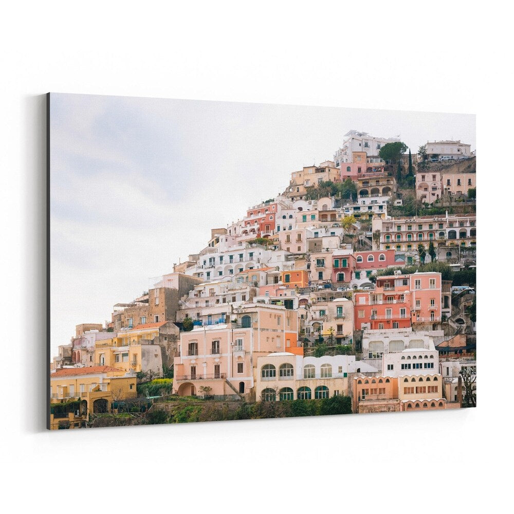 Noir Gallery Positano Italy Amalfi Coast Canvas Wall Art Print