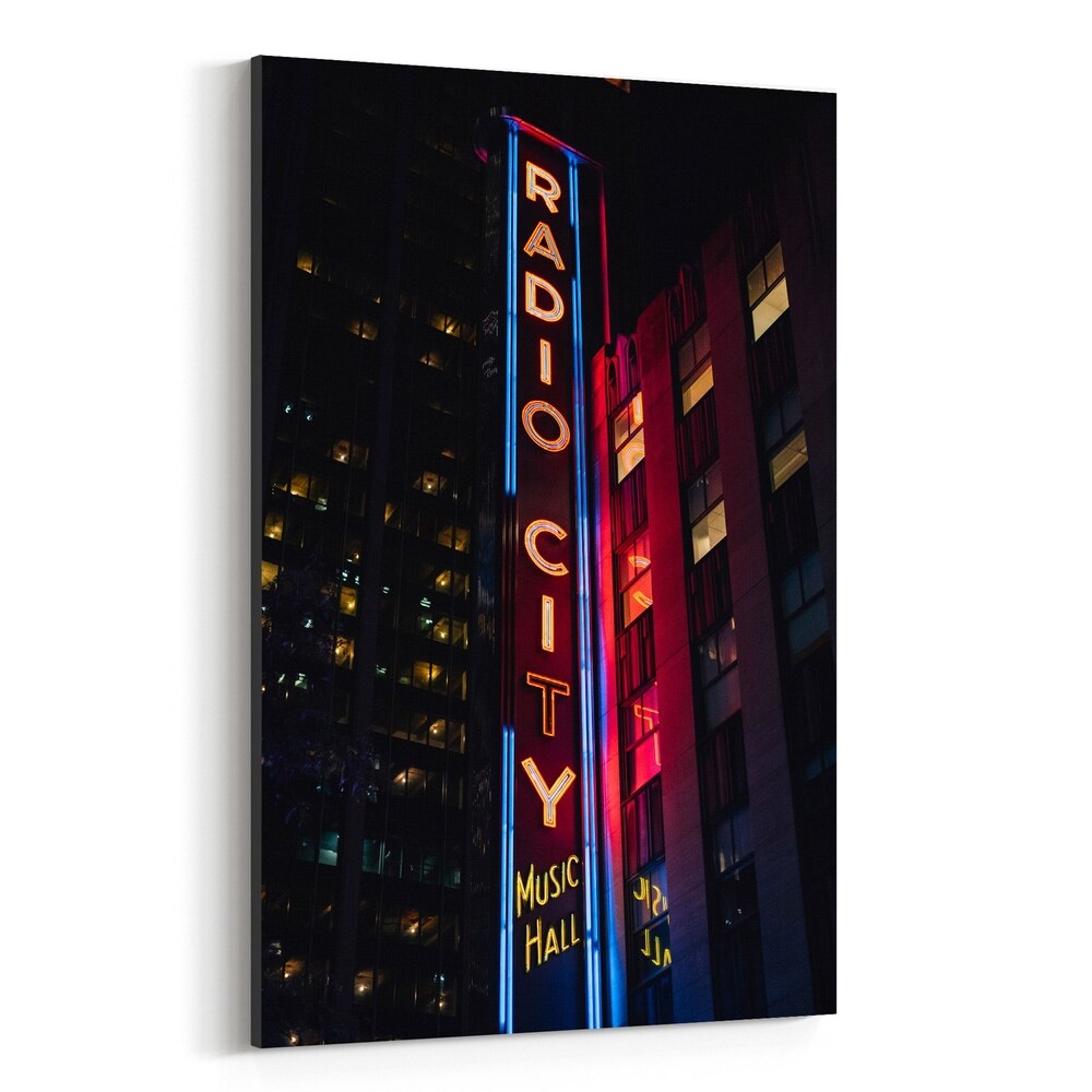 Noir Gallery Radio City Music Hall New York Canvas Wall Art Print