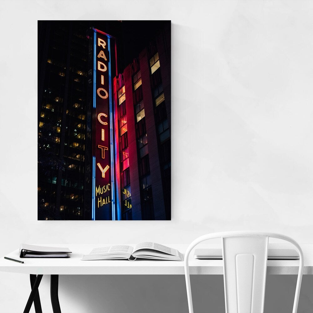 Noir Gallery Radio City Music Hall New York Canvas Wall Art Print