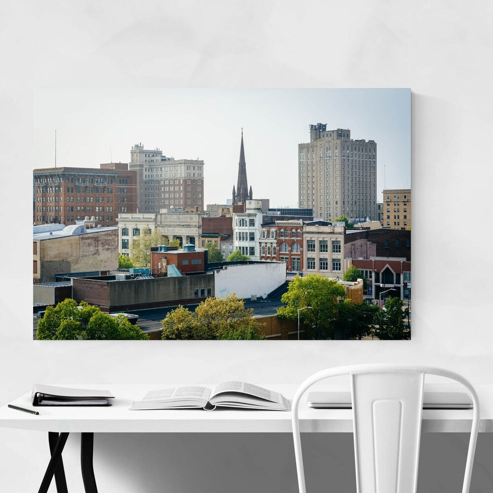Noir Gallery Reading Pennsylvania City Canvas Wall Art Print