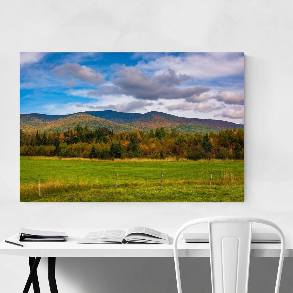 Noir Gallery Rural New Hampshire Mountains Unframed Art Print/Poster