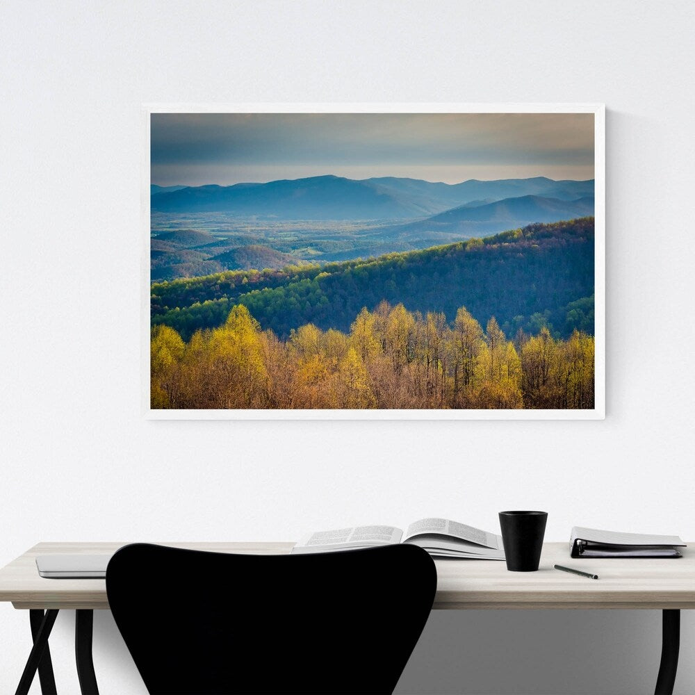 Noir Gallery Shenandoah Appalachian Mountains Framed Art Print