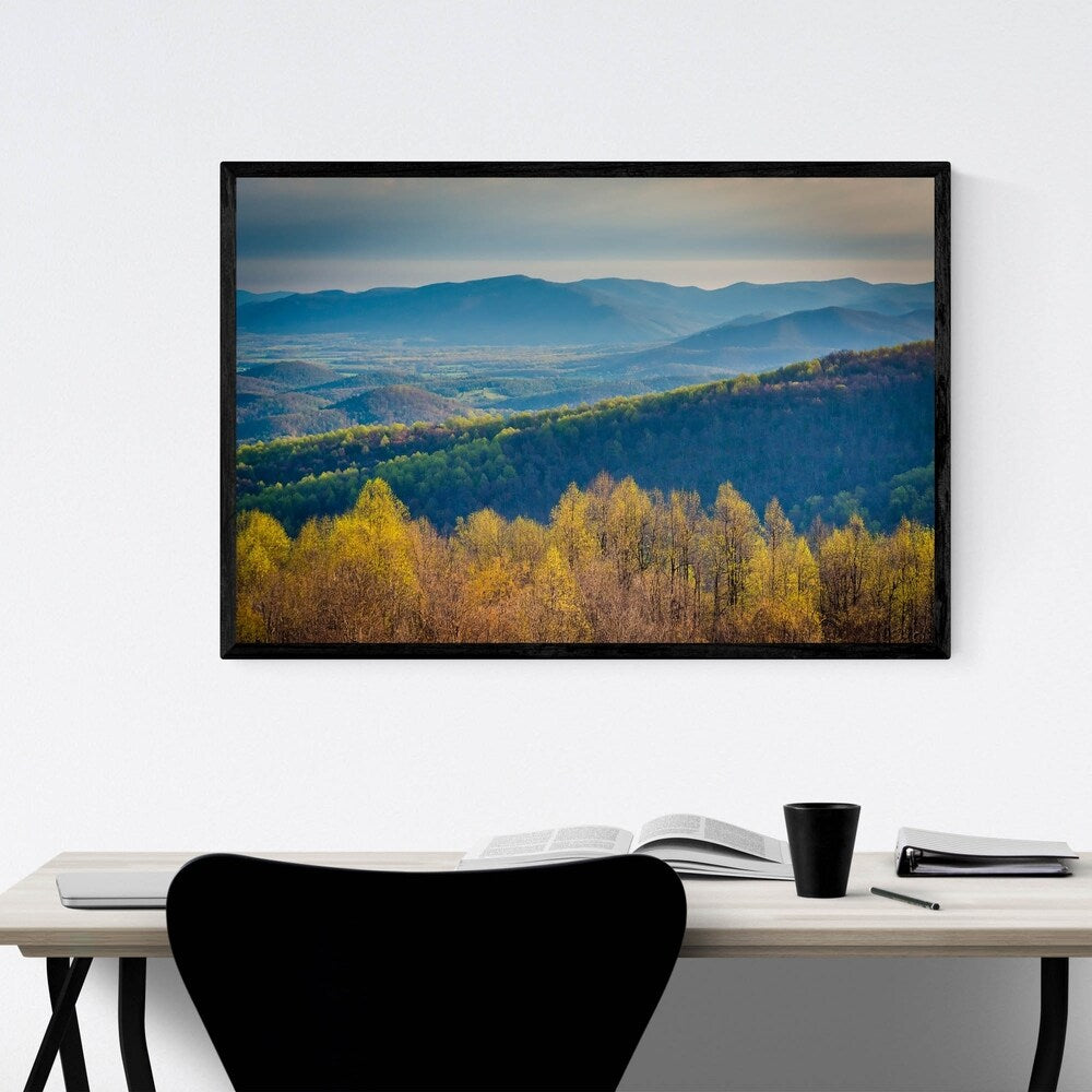 Noir Gallery Shenandoah Appalachian Mountains Framed Art Print