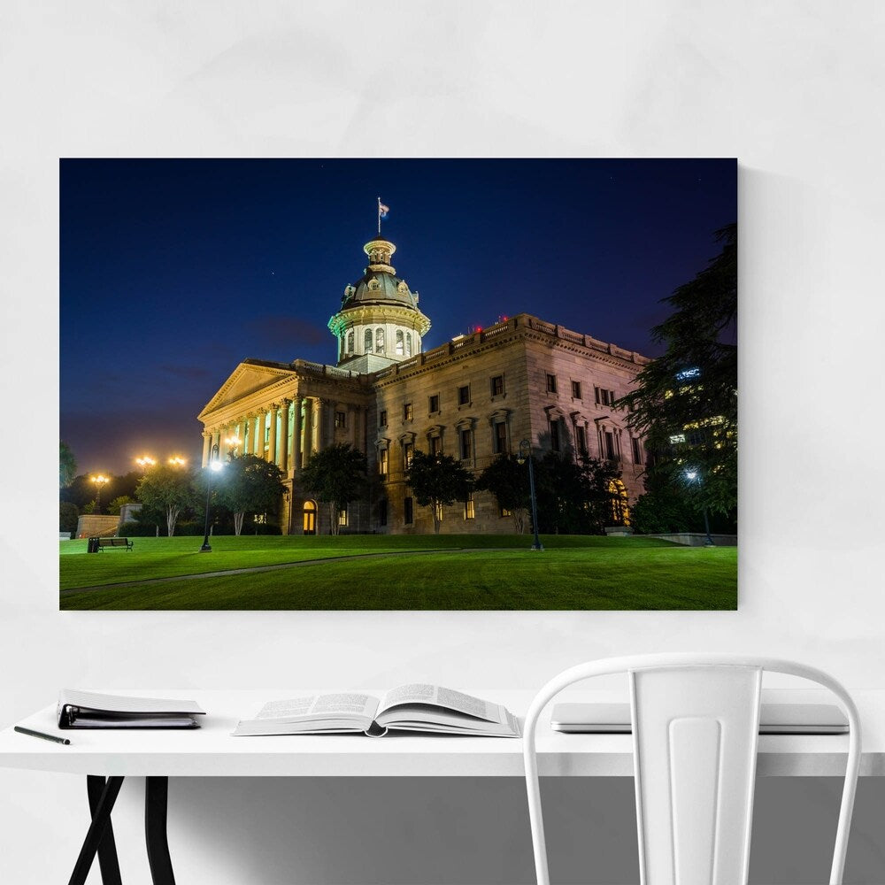 Noir Gallery South Carolina State House Canvas Wall Art Print
