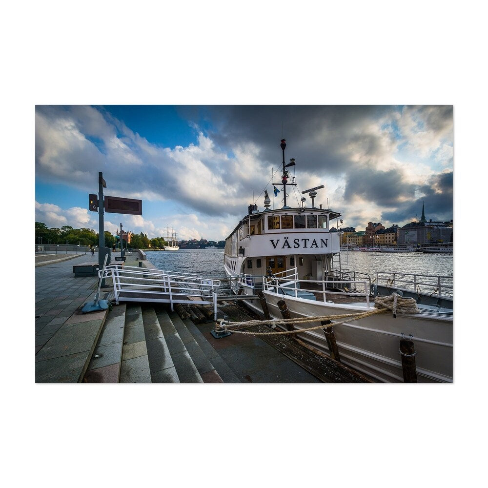 Noir Gallery Stockholm Sweden Ship Harbor Unframed Art Print/Poster