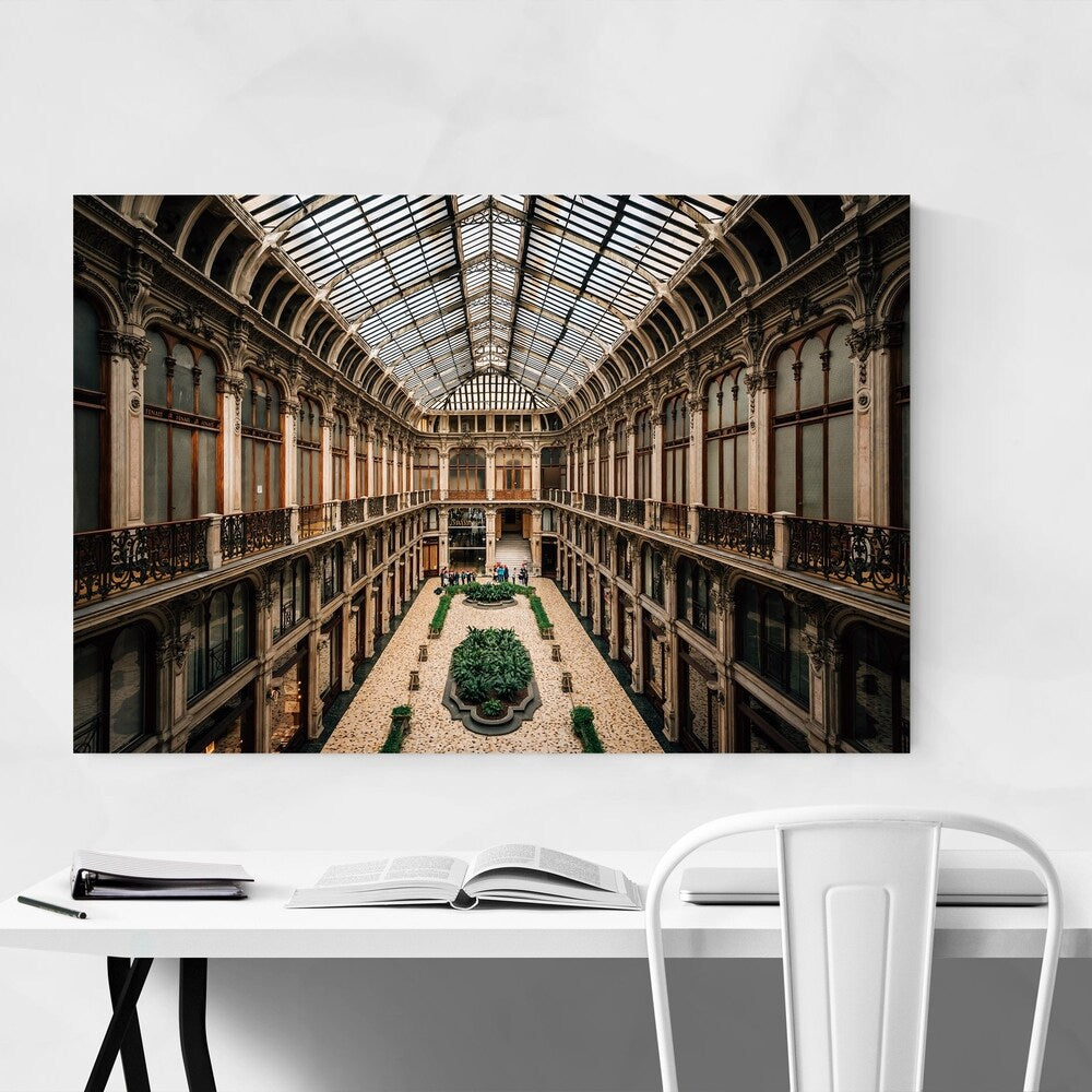Noir Gallery Turin Italy Architecture Photo Canvas Wall Art Print