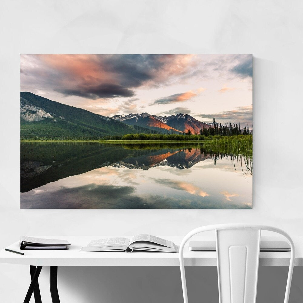 Noir Gallery Vermilion Lakes Banff Alberta Unframed Art Print/Poster