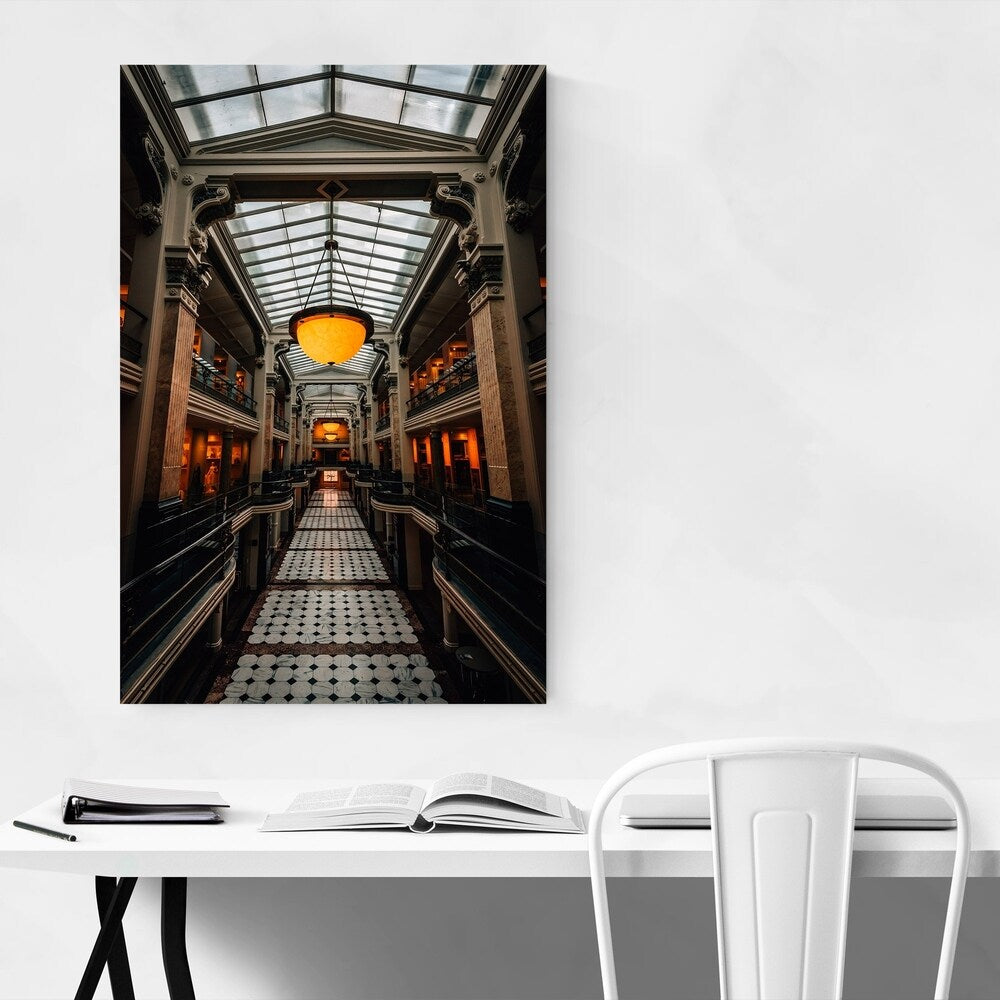 Noir Gallery Washington DC Architecture Photo Canvas Wall Art Print
