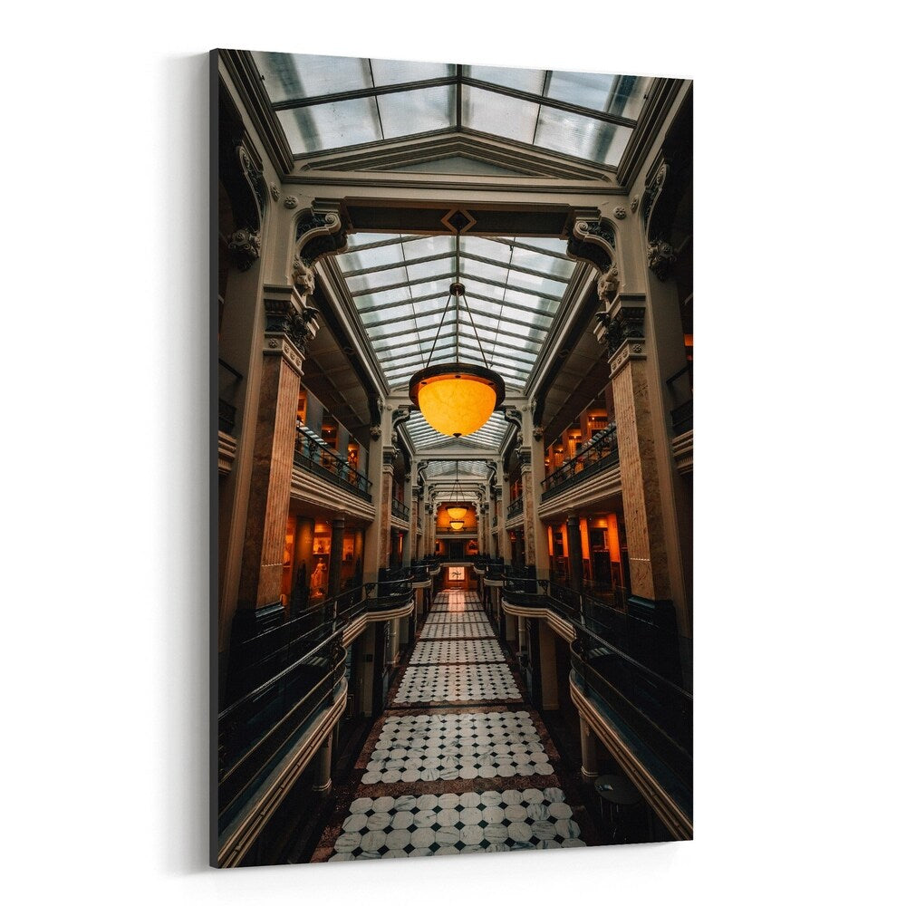 Noir Gallery Washington DC Architecture Photo Canvas Wall Art Print
