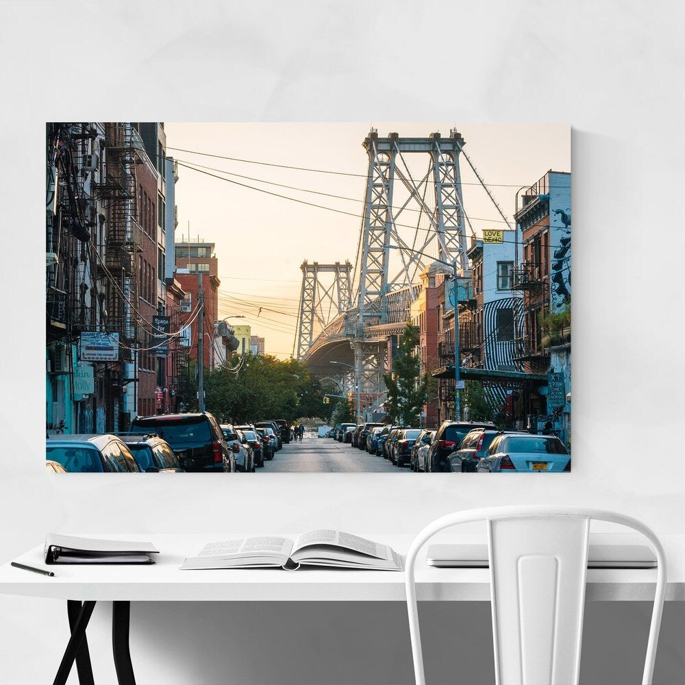 Noir Gallery Williamsburg Bridge New York NYC Canvas Wall Art Print