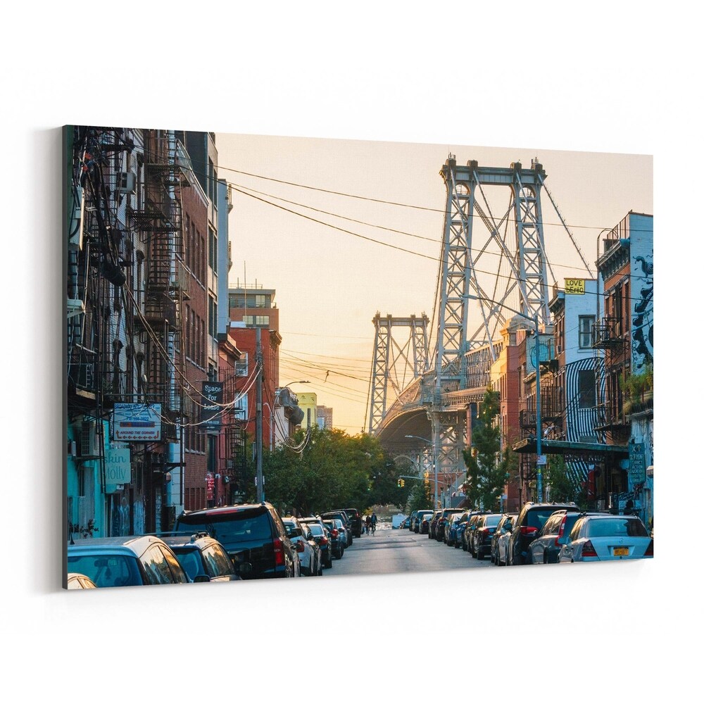 Noir Gallery Williamsburg Bridge New York NYC Canvas Wall Art Print