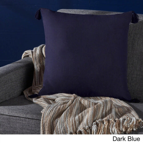 Nolan Square Tassel Fabric Pillow by Christopher Knight Home