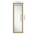 Non-Beveled Full Length On The Door Mirror - Elegant Brushed Frame