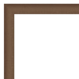 Non-Beveled Full Length On The Door Mirror - Elegant Brushed Frame