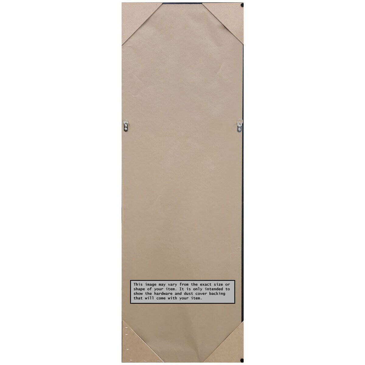 Non-Beveled Full Length On The Door Mirror - Colonial Frame - Colonial Light Gold - Outer Size: 20 x 54 in