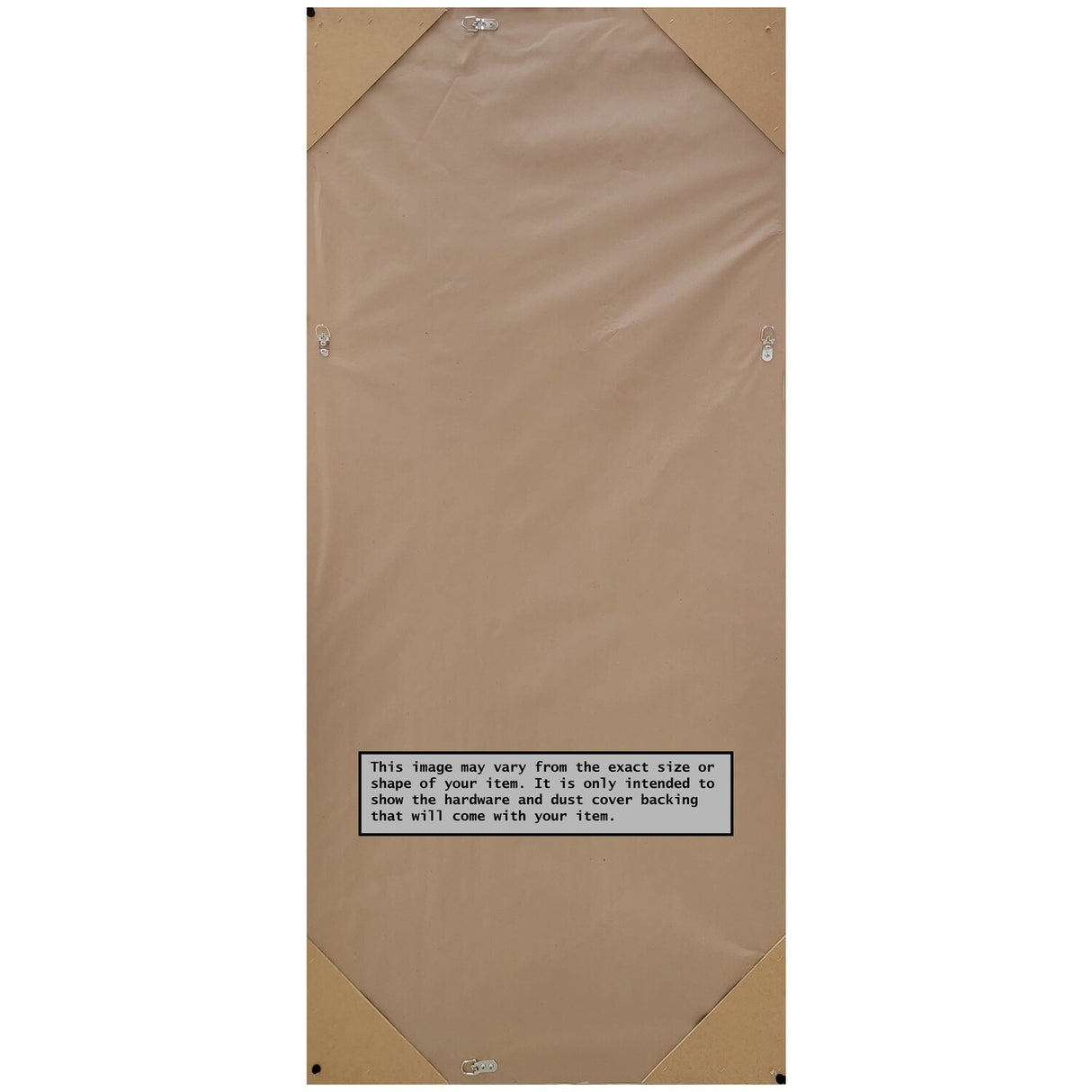 Non-Beveled Wood Full Length Floor Leaner Mirror - Parlor Frame - Glass Size 24 x 60