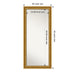 Non-Beveled Wood Full Length Floor Leaner Mirror - Parlor Frame - Glass Size 24 x 60