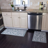 Non-skid Washable Kitchen Runner Rugs (Set of 2) - Set of 44 x 24 and 31.5 x 20 Inches