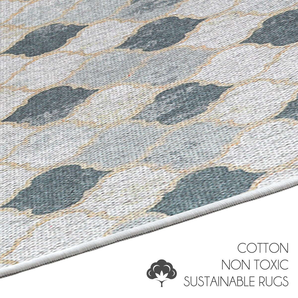 Non-skid Washable Kitchen Runner Rugs (Set of 2) - Set of 44 x 24 and 31.5 x 20 Inches