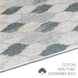 Non-skid Washable Kitchen Runner Rugs (Set of 2) - Set of 44 x 24 and 31.5 x 20 Inches