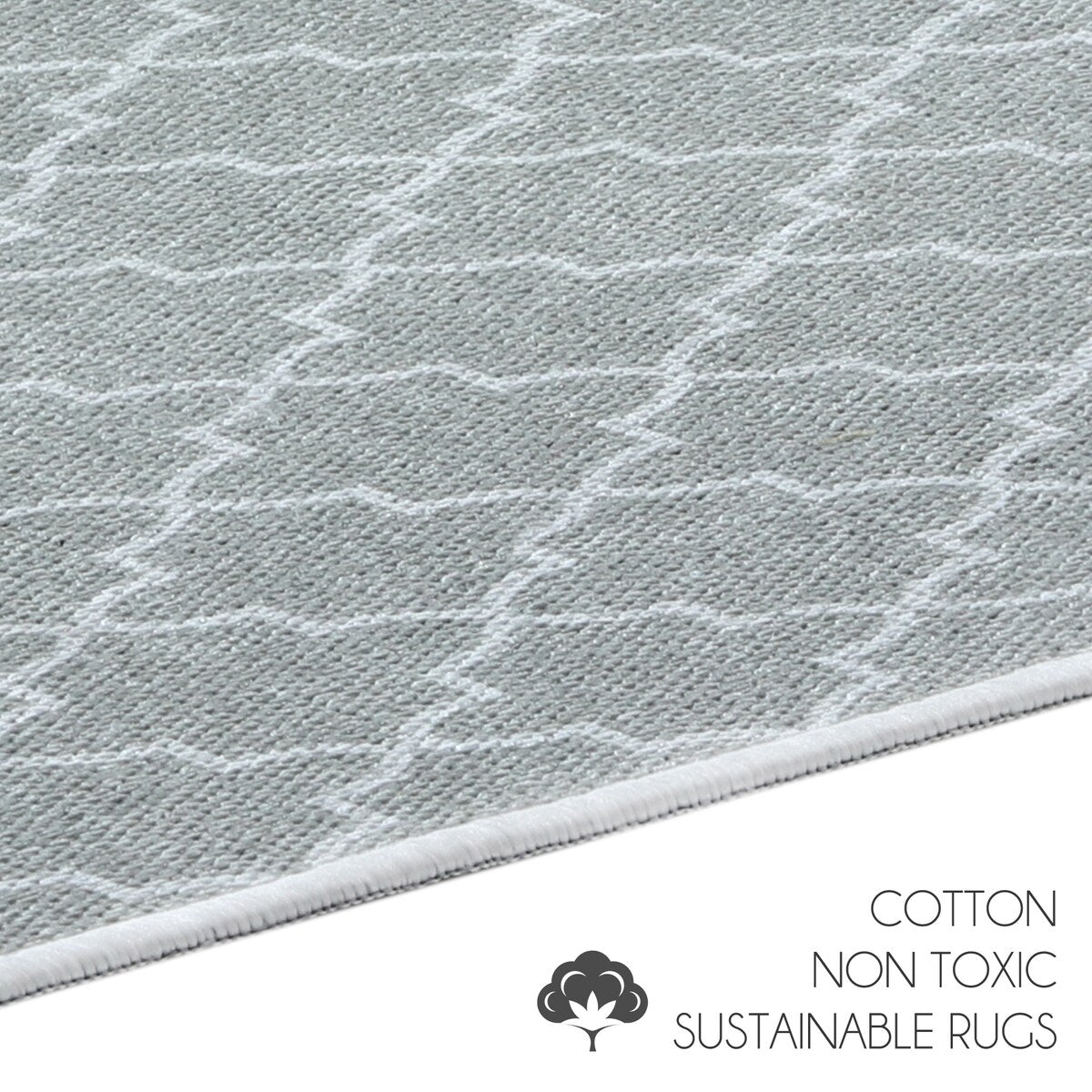 Non-skid Washable Kitchen Runner Rugs (Set of 2) - Set of 44 x 24 and 31.5 x 20 Inches