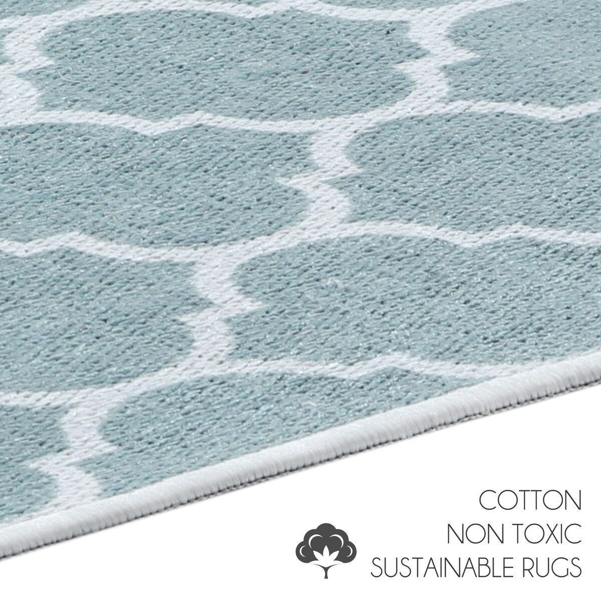 Non-skid Washable Kitchen Runner Rugs (Set of 2) - Set of 44 x 24 and 31.5 x 20 Inches