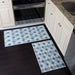 Non-skid Washable Kitchen Runner Rugs (Set of 2) - Set of 44 x 24 and 31.5 x 20 Inches