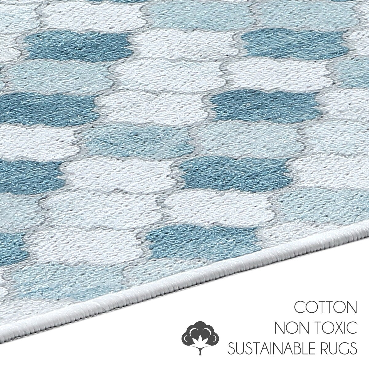 Non-skid Washable Kitchen Runner Rugs (Set of 2) - Set of 44 x 24 and 31.5 x 20 Inches