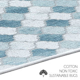 Non-skid Washable Kitchen Runner Rugs (Set of 2) - Set of 44 x 24 and 31.5 x 20 Inches