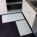 Sussexhome Non Skid Washable Kitchen Runner Rugs Set of 2 - Set of 44 x 24 and 31.5 x 20 Inches