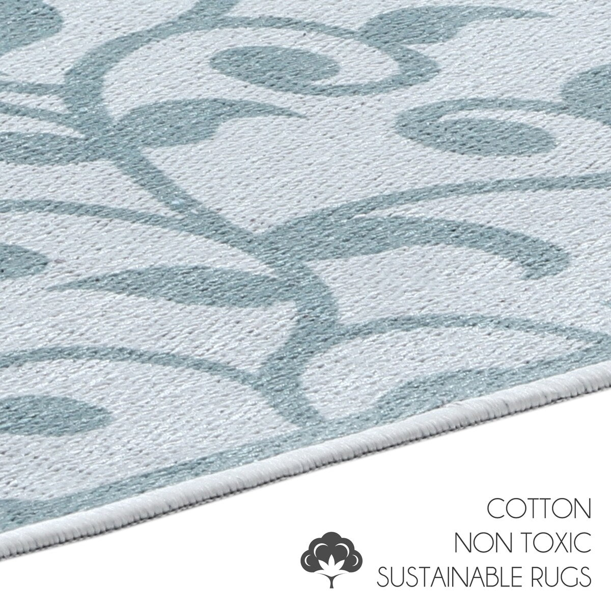 Non-skid Washable Kitchen Runner Rugs (Set of 2) - Set of 44 x 24 and 31.5 x 20 Inches