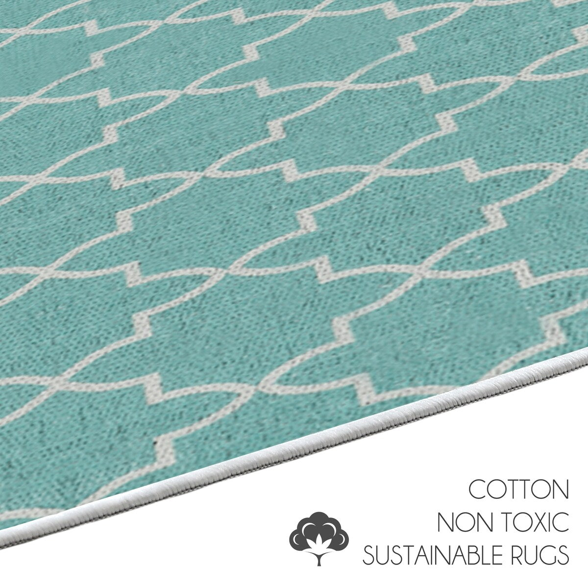 Non-skid Washable Kitchen Runner Rugs (Set of 2) - Set of 44 x 24 and 31.5 x 20 Inches