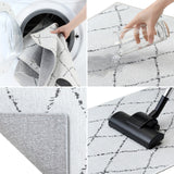 Non-skid Washable Kitchen Runner Rugs (Set of 2) - Set of 44 x 24 and 31.5 x 20 Inches