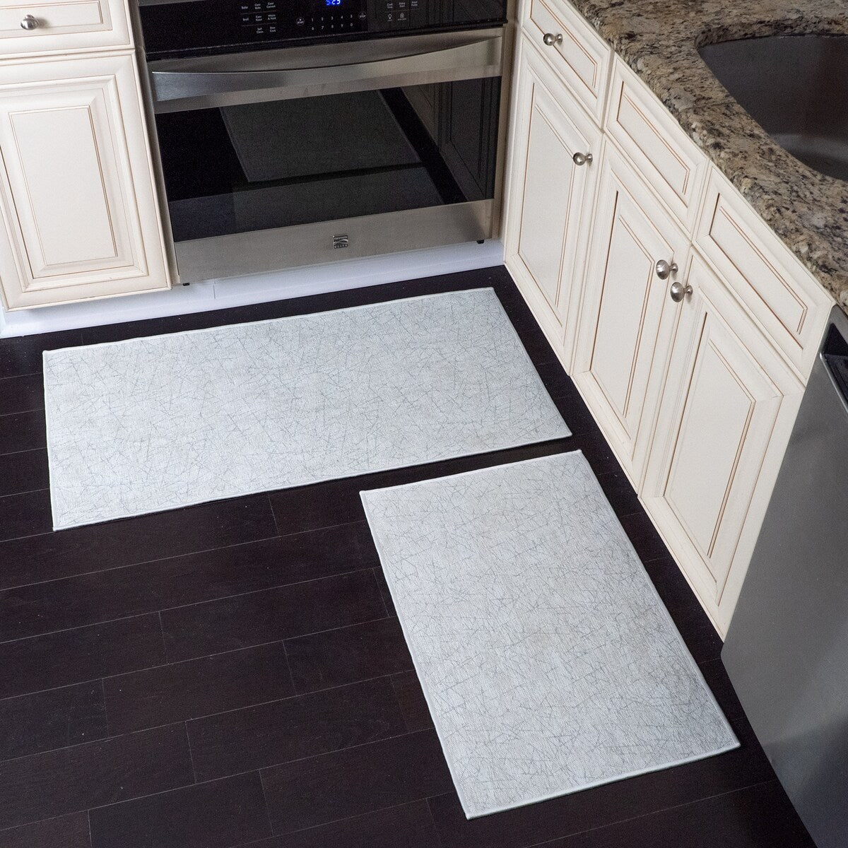 Sussexhome Non Skid Washable Kitchen Runner Rugs Set of 2 - Set of 44 x 24 and 31.5 x 20 Inches